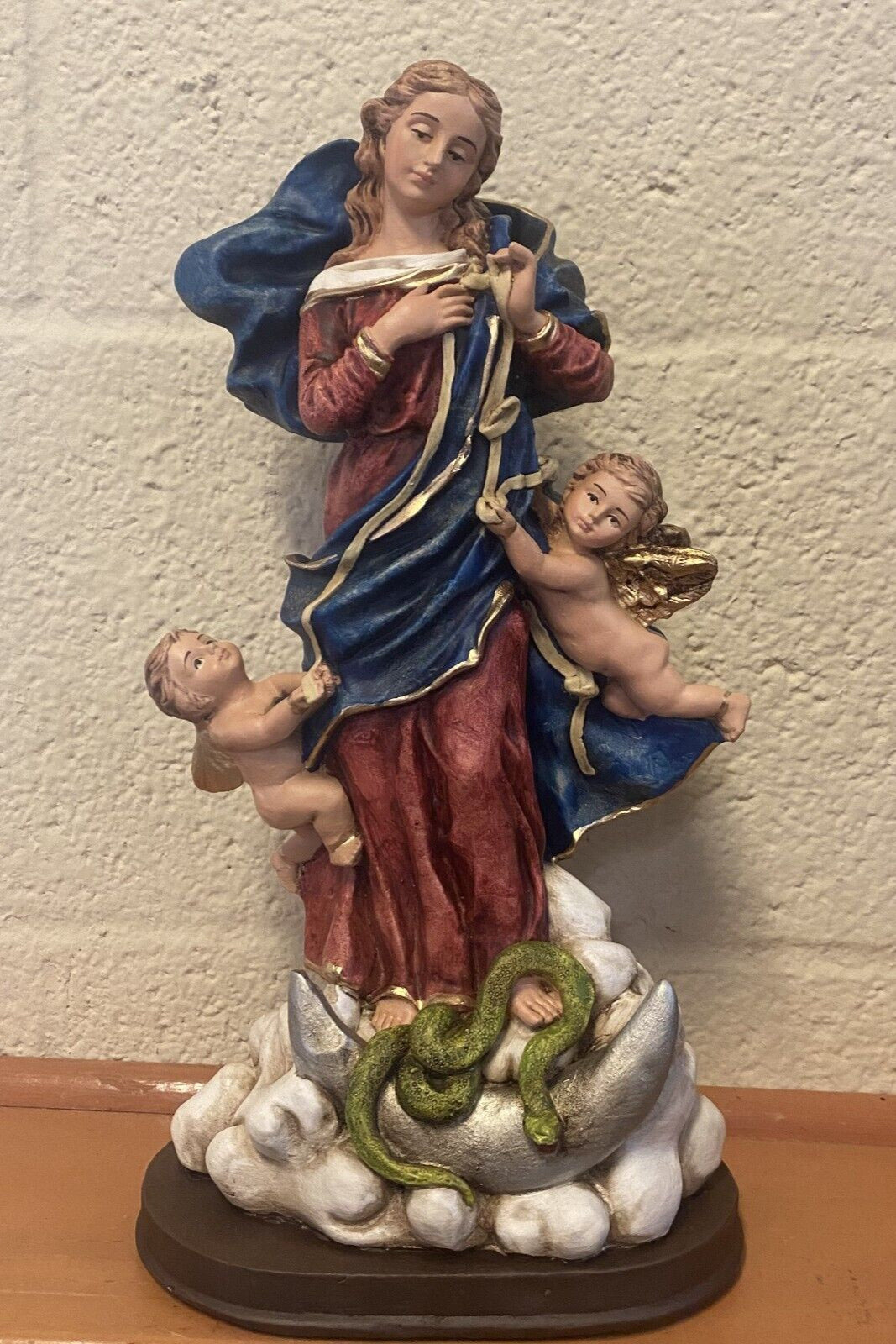 Our Lady Untier (Undoer)of Knots 13" Statue,New from Colombia #GFTSHP