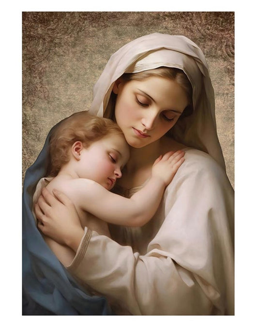 Madonna with Child  5" Wood Plaque, New #AB-359/R2 - Journeys of Faith