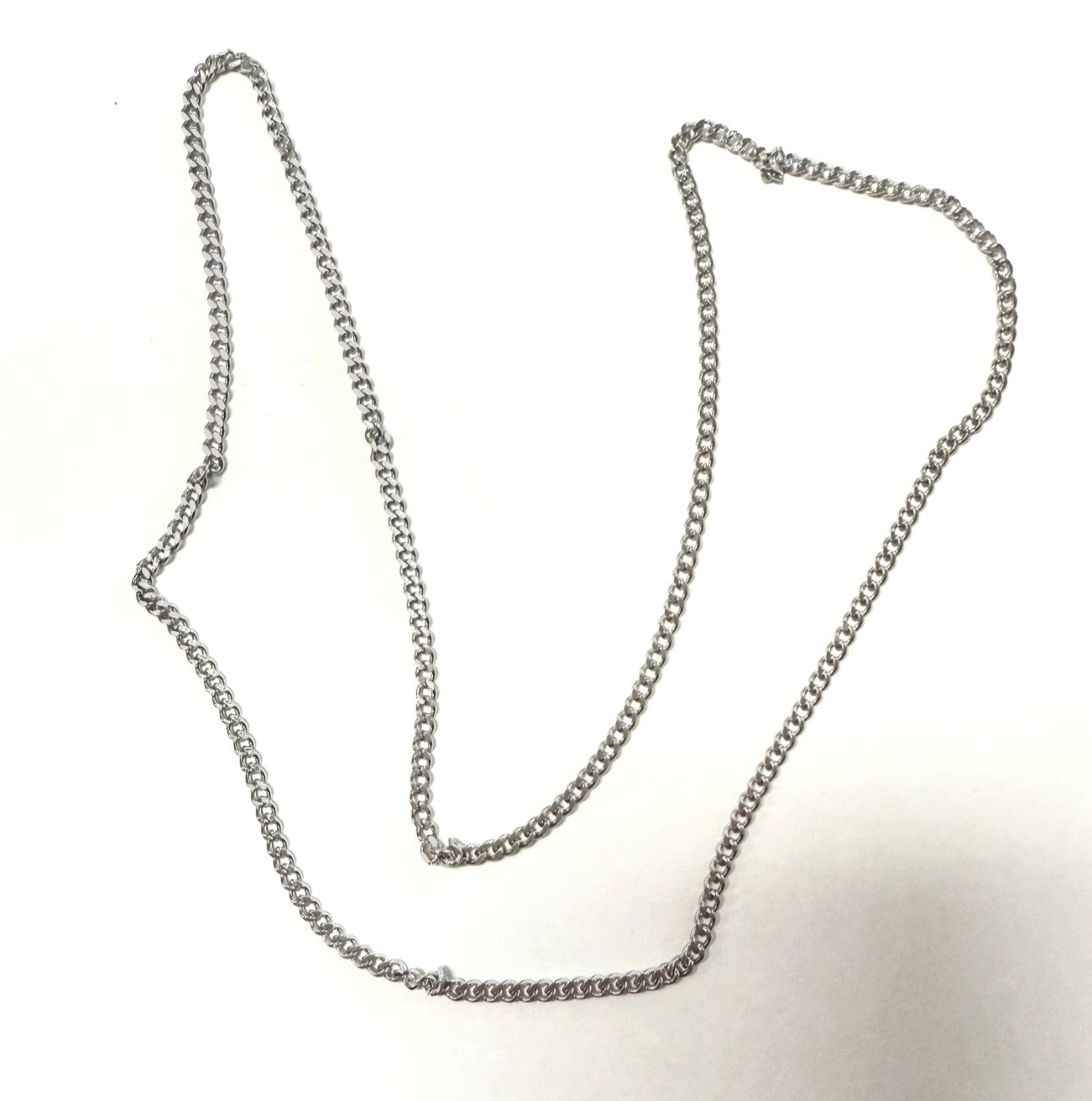 24-inch stainless steel curb chain necklace by Berkander, showcasing the polished, durable jewelry design.