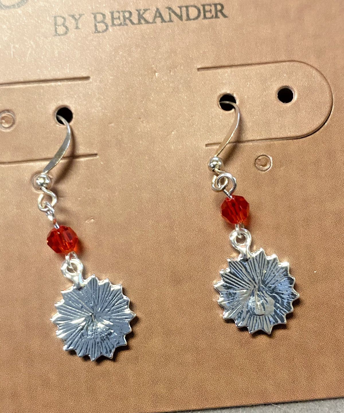 Sacred Heart Silver Plated Dangle Earrings, New #AB-072 - Journeys of Faith