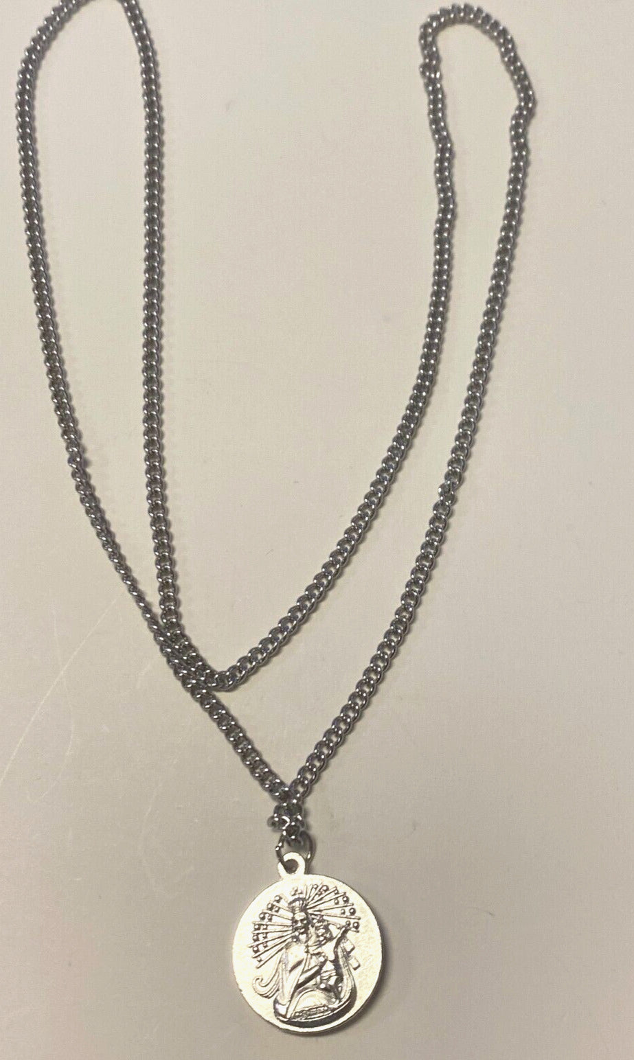 \ Sacred Heart & Our Lady of Mount Carmel Scapular Medal Necklace, New