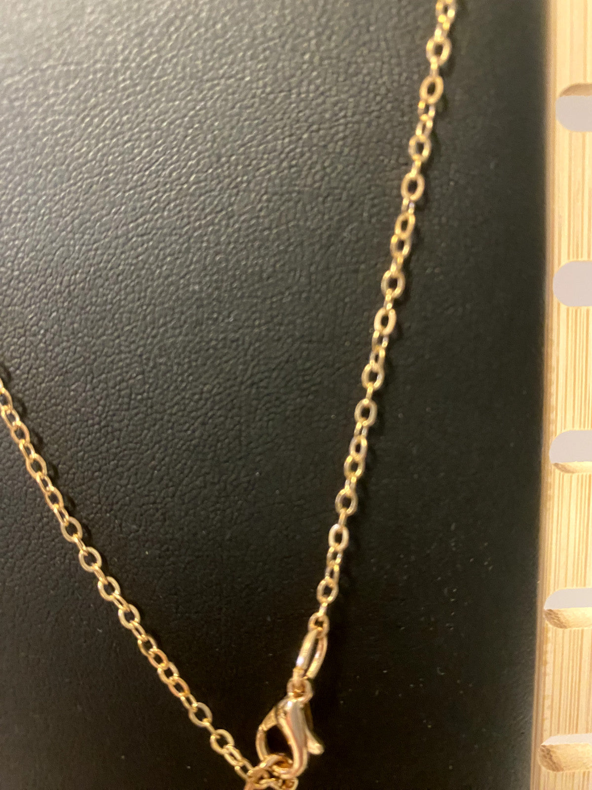 Our Lady of Guadalupe Gold tone Necklace, New #AB-076