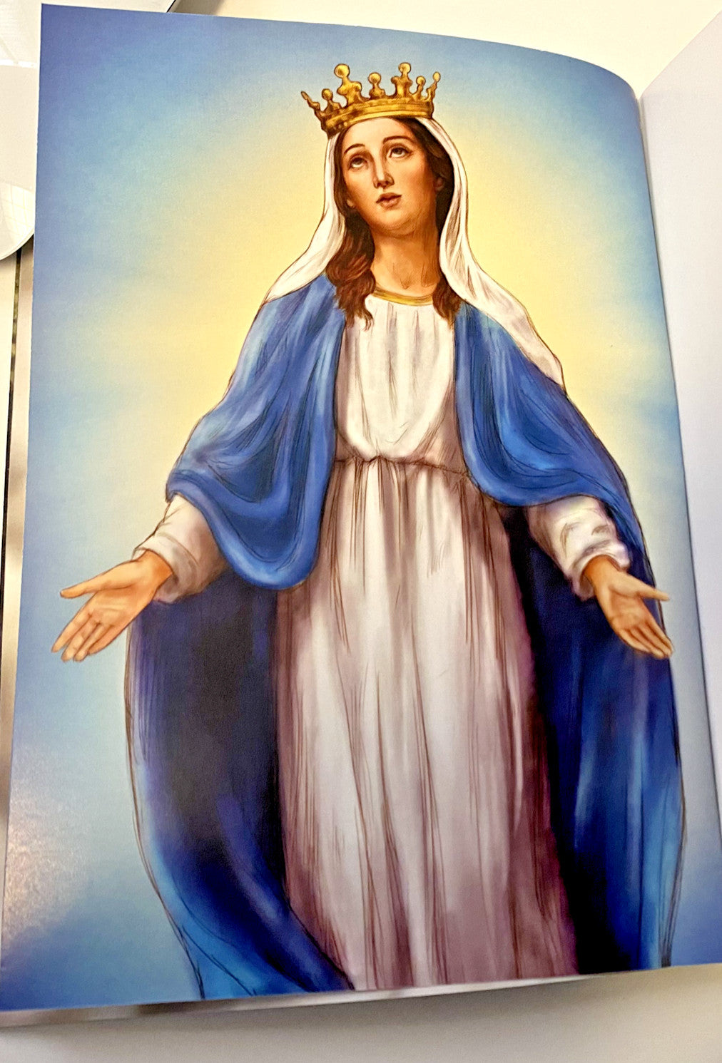Children's paperback rosary book by Bob and Penny Lord Journeys of Faith, featuring Christian spiritual stories and colorful illustrations.
