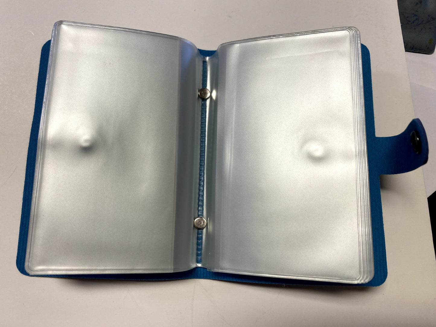 Holy Card Holder 5.25"Blue Booklet, New - Journeys of Faith