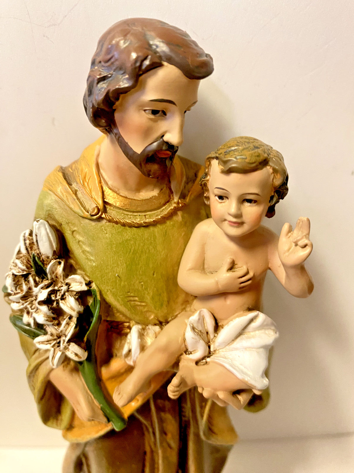 Saint Joseph with Child 8" Statue, New #AB-169 - Journeys of Faith