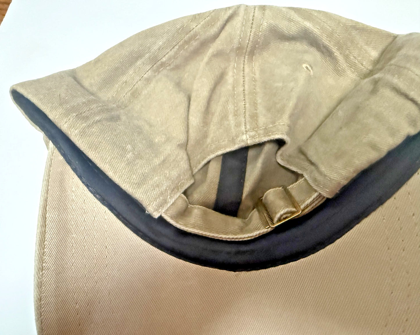 Vintage Distressed "BLESSED" Khaki Baseball Cap, New # Gftshp-191