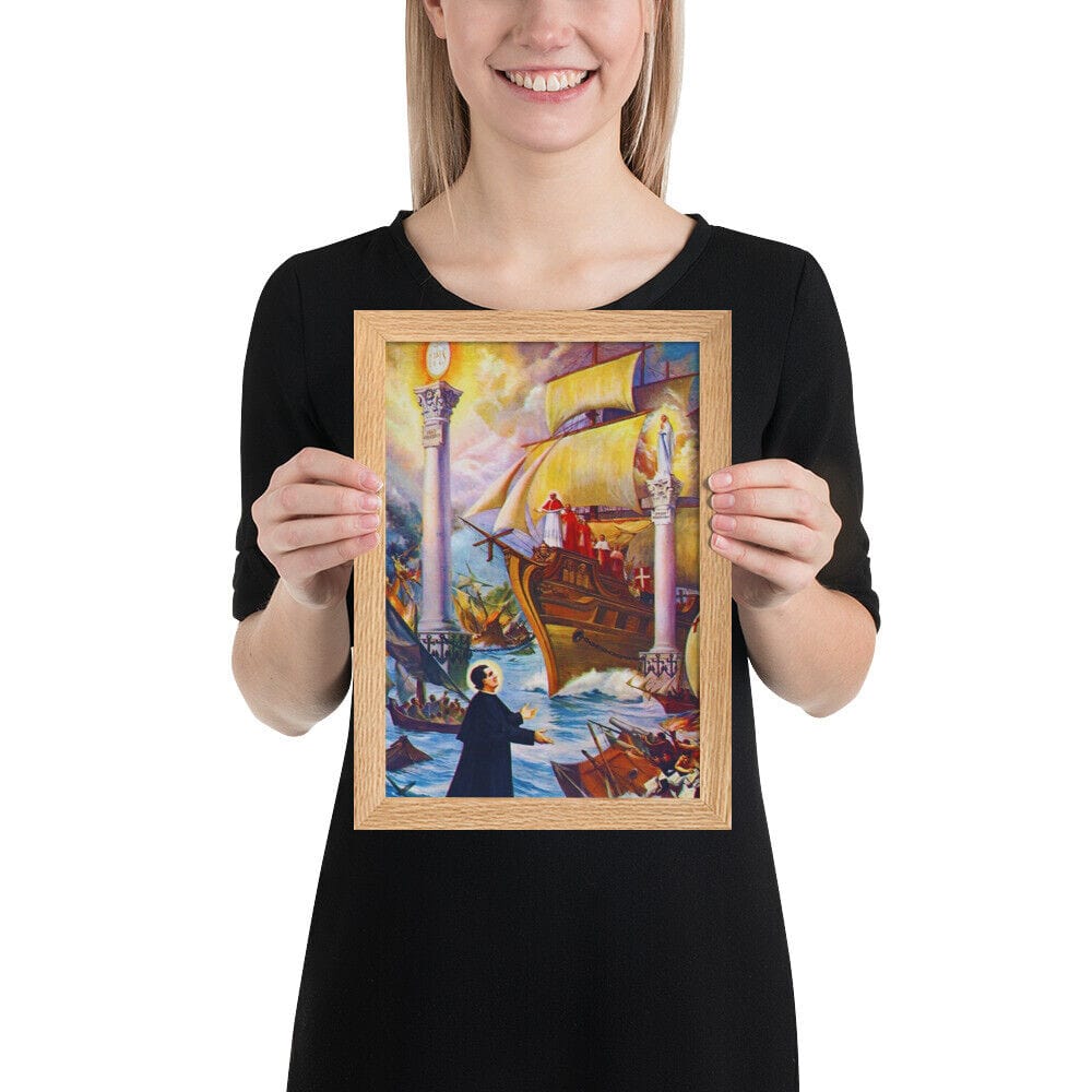 Dream of Saint John Bosco Framed matte paper poster - Bob and Penny Lord