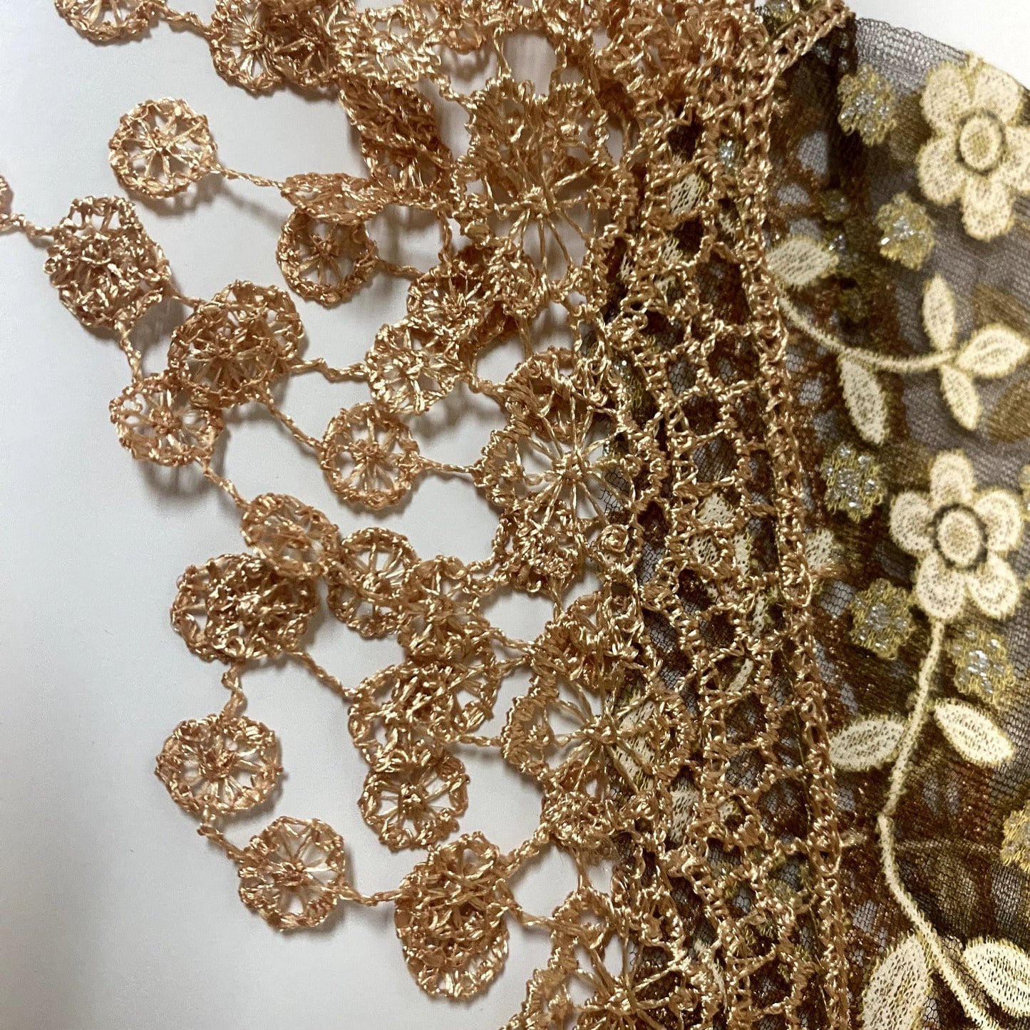 Women's Brown Lace Church Veil, New #AB-287-R2 - Bob and Penny Lord Journeys of Faith