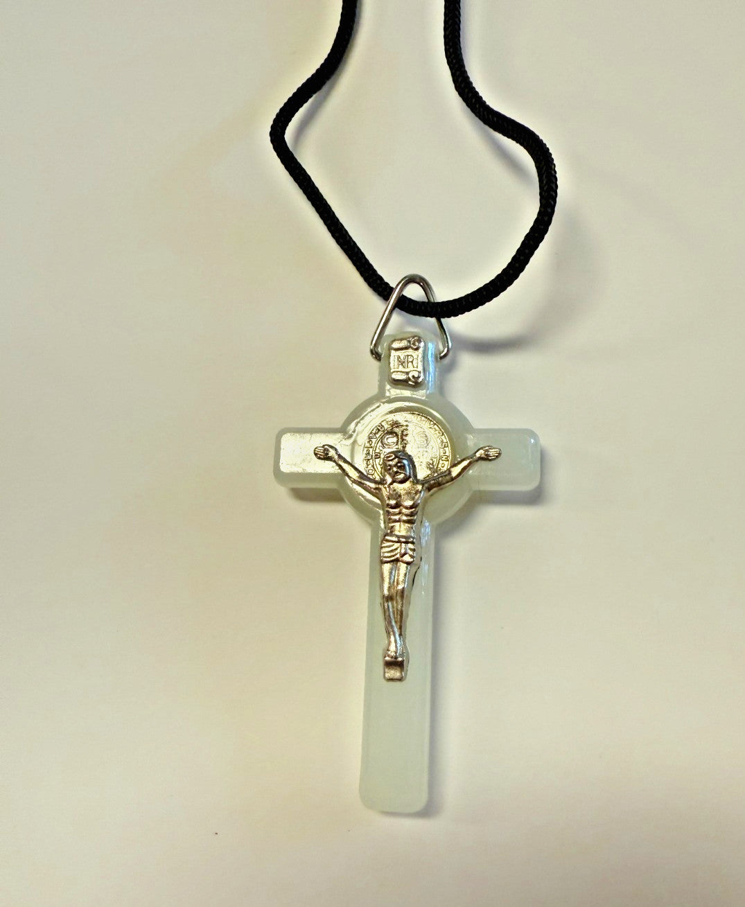 Saint Benedict Crucifix Pendant, Assorted Colors to choose from, New #MD-042 - Journeys of Faith