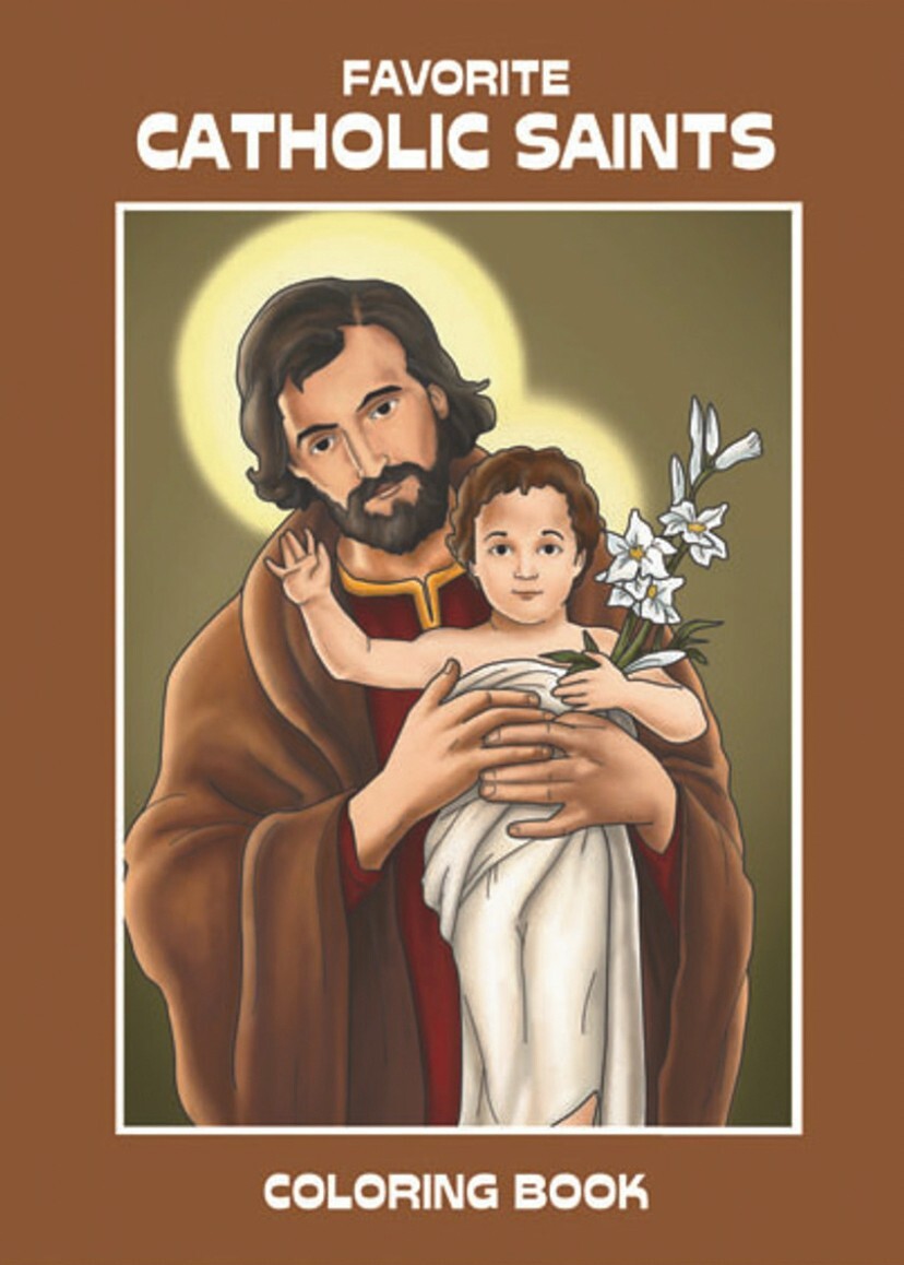 Catholic Saints Children's Coloring Book, New #AB-319-R2