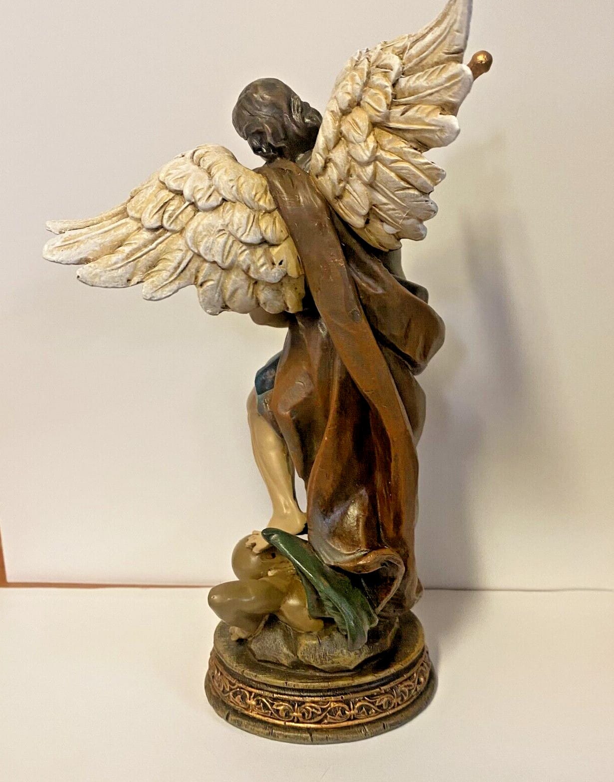 Saint Michael The Archangel 6.5" Hand-Painted Resin Statue Bob and Penny Lord Journeys of Faith Collectibles:Religion & Spirituality:Christianity:Statues & Figures