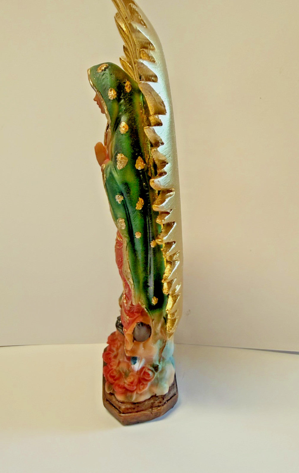 Our Lady of Guadalupe 7.5-inch religious statue by Journeys of Faith, depicting the Virgin Mary with detailed craftsmanship.