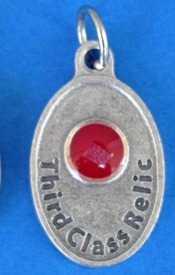 Saint Dymphna (Patron of Mental Disease) Third Class Relic Medal, New #MD-103