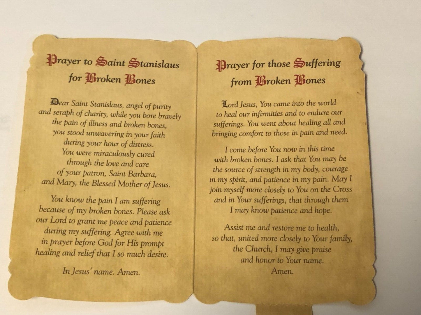 Saint Stanislaus Kostkas Bio,Prayer folder + Medal, New