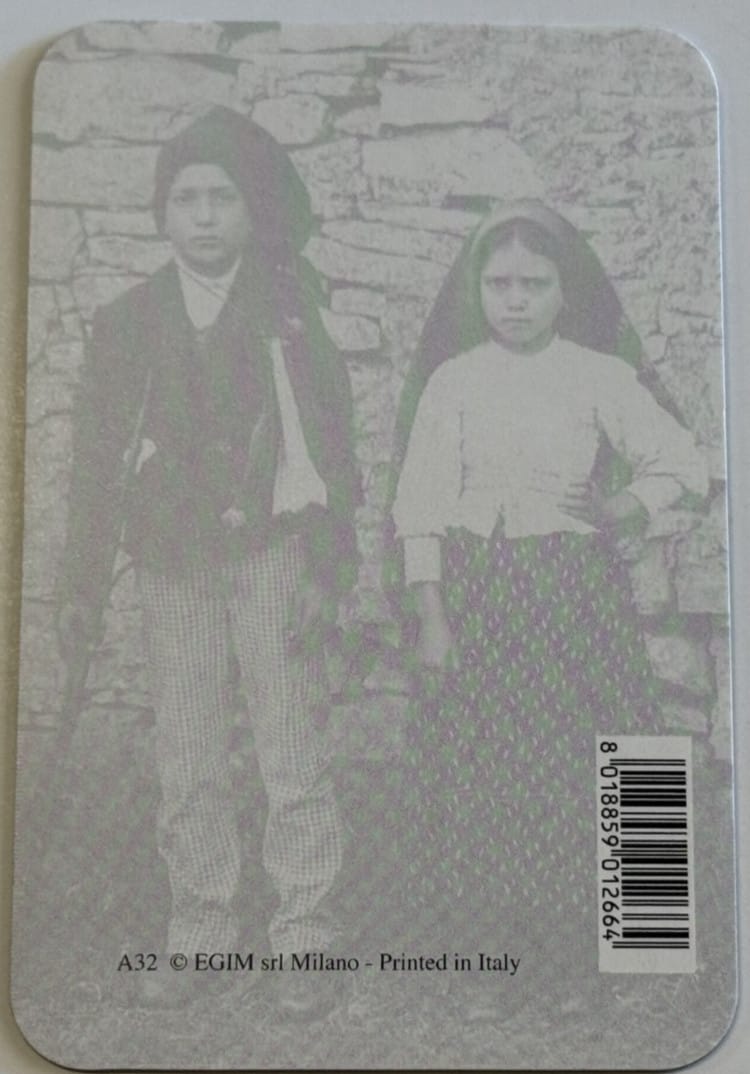 Our Lady of Fatima Hologram Image Card, New #PC-33 Journeys of Faith Collectibles:Religion & Spirituality:Christianity:Holy Cards