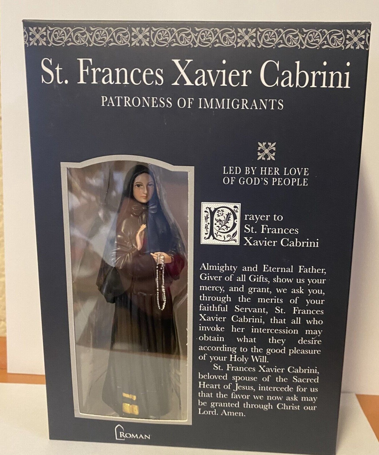 Saint Frances Xavier /Mother Cabrini 4" Statue, New #RM-042 - Journeys of Faith