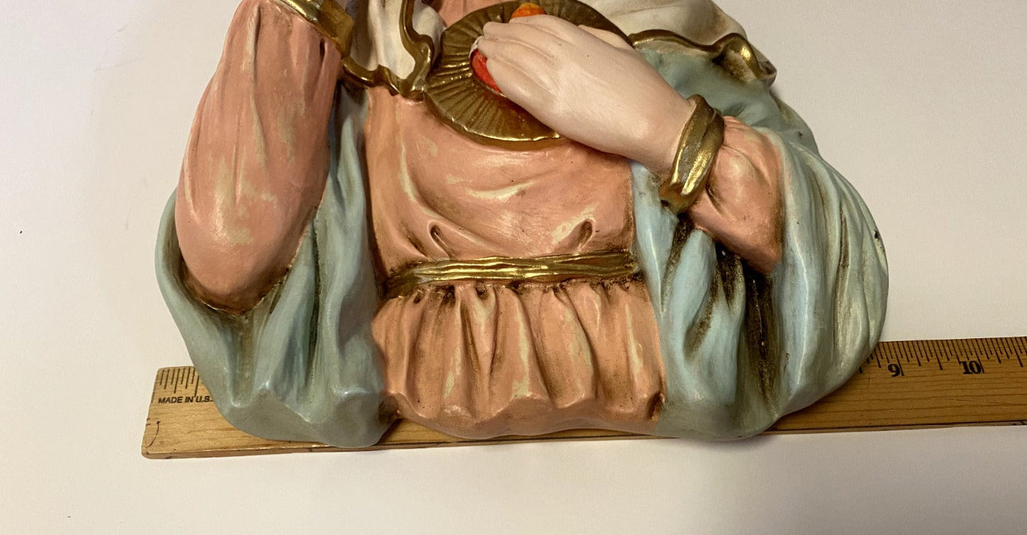 Immaculate Heart of Mary 13" Hand Painted Wall Plaque, New from Colombia - Bob and Penny Lord Journeys of Faith