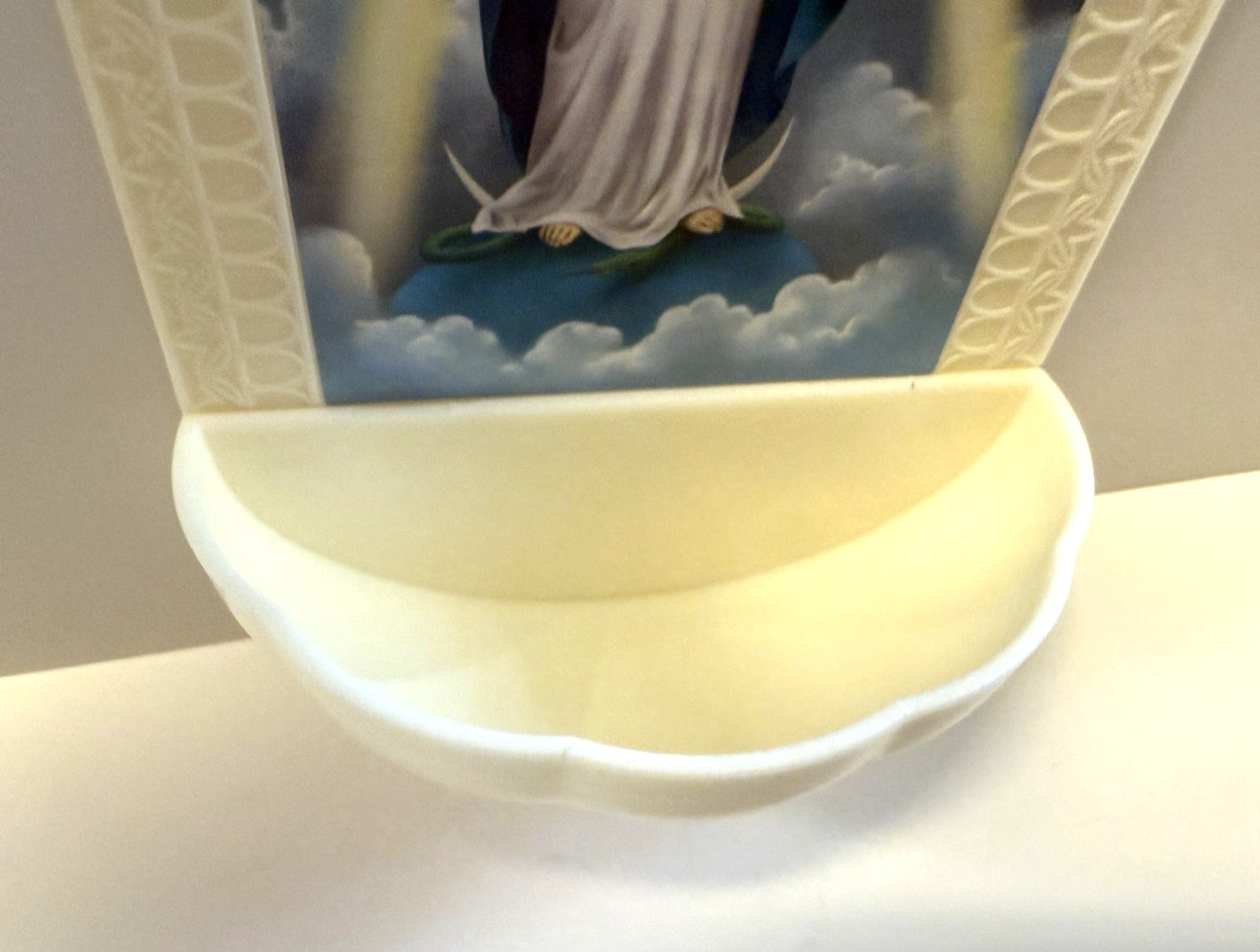 Blessed Mother 5.25" Holy Water Font, New #AB-342-R2 - Journeys of Faith
