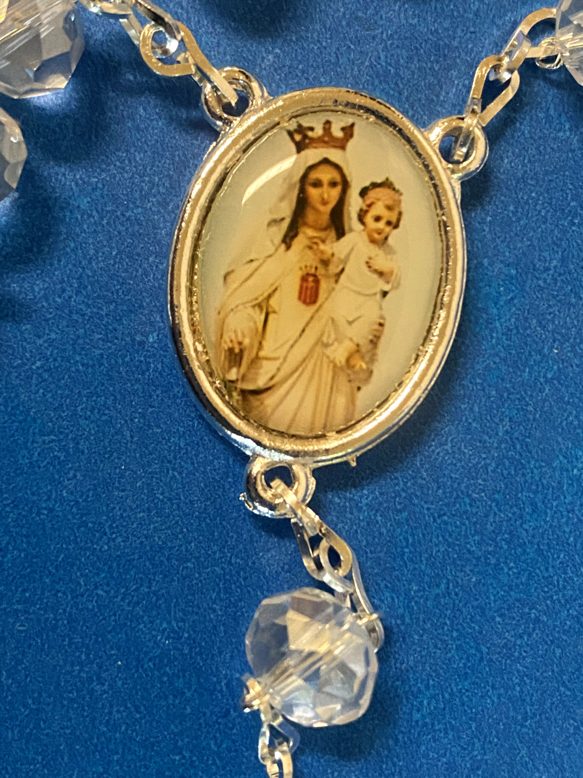 Our Lady of Mount Carmel Handmade Rosary,New from Colombia #L058 - Journeys of Faith