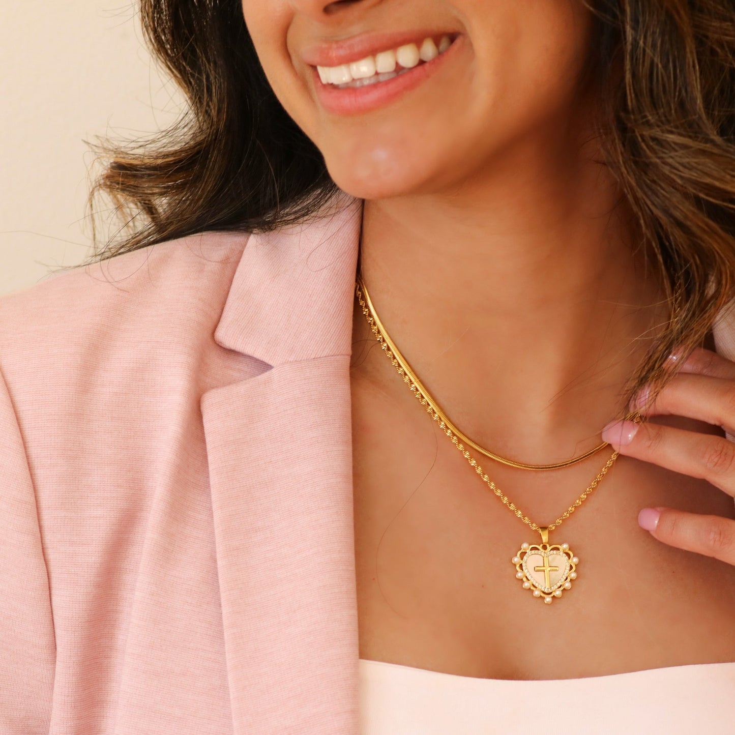 God is Love Necklace in Gold & Silver - Journeys of Faith
