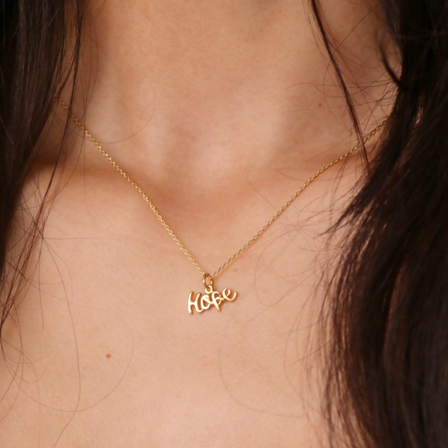 My Hope Necklace- Gold Vermeil & Sterling Silver - Journeys of Faith
