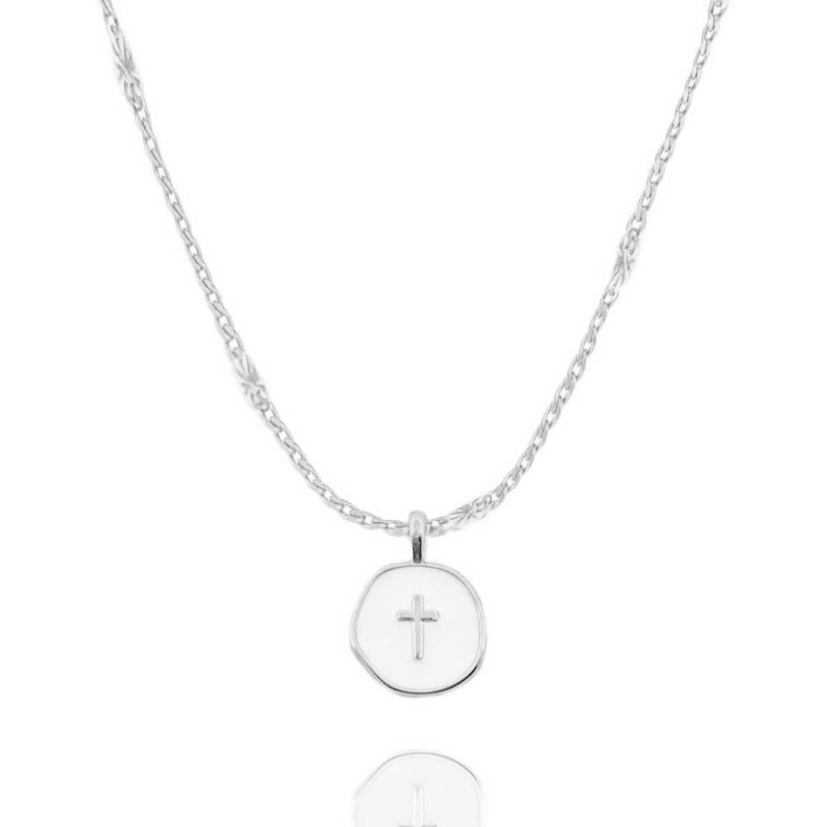 Agape Cross Necklace in Gold and Silver - Journeys of Faith