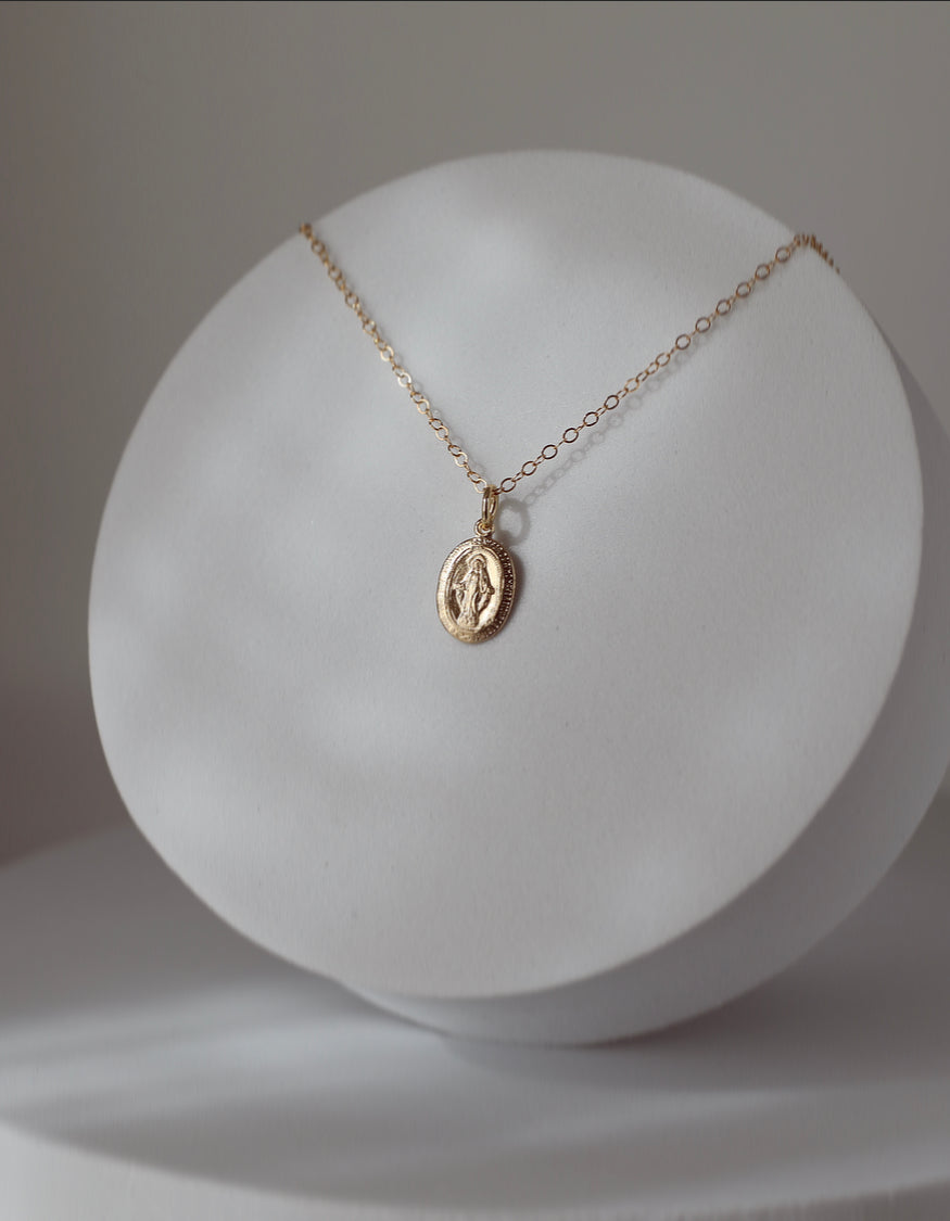 Dainty Miraculous Medal Necklace - Journeys of Faith