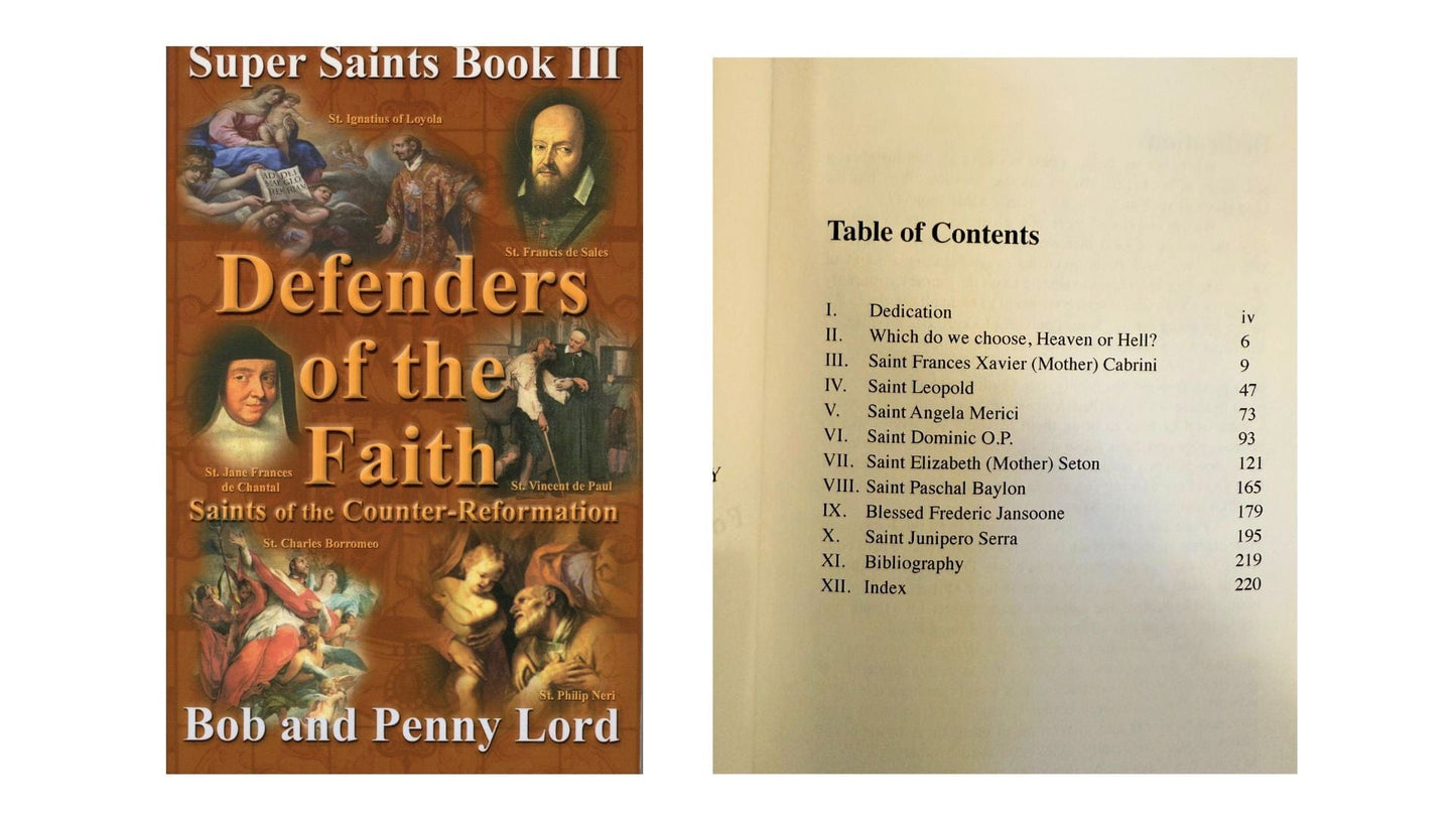 Defenders of the Faith Book - Bob and Penny Lord Journeys of Faith