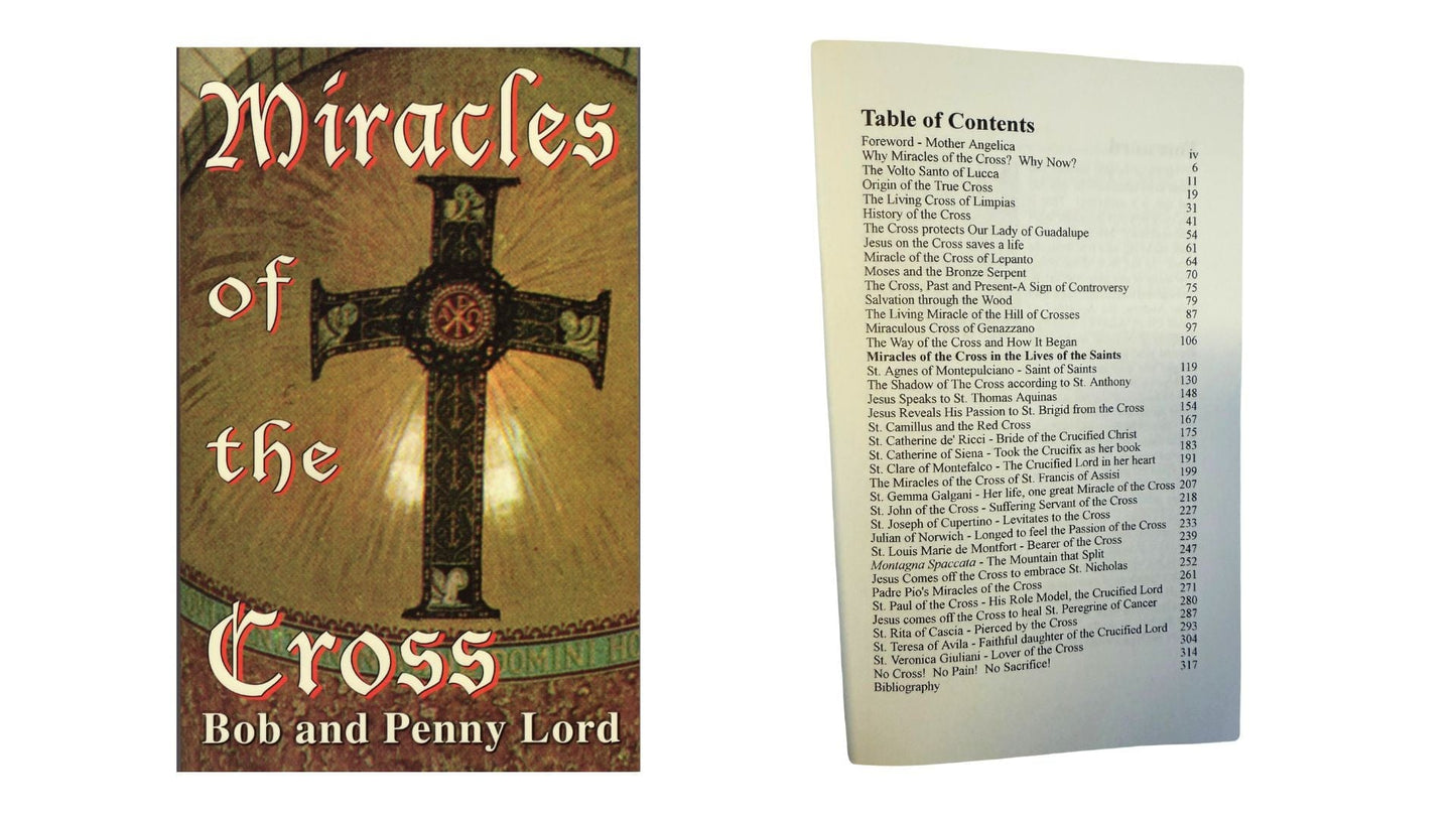 Miracles of the Cross Book - Bob and Penny Lord Journeys of Faith