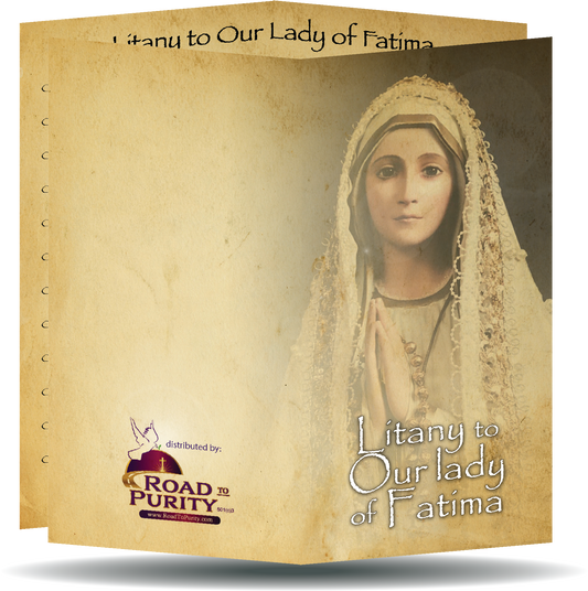 Litany to Our Lady of Fatima  - Prayer Card / 3" x 6" folded (c) - Journeys of Faith