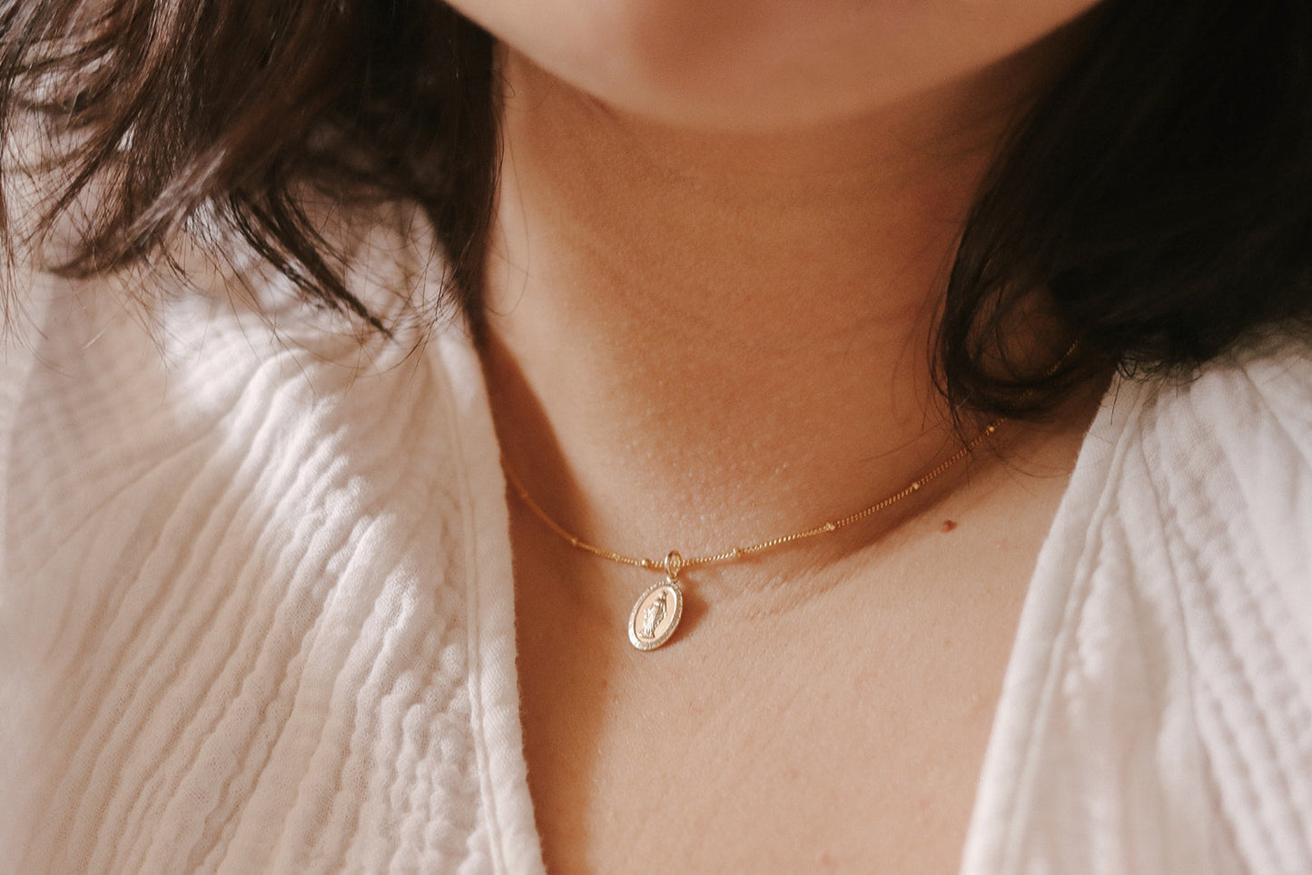 Dainty Miraculous Medal Necklace - Journeys of Faith