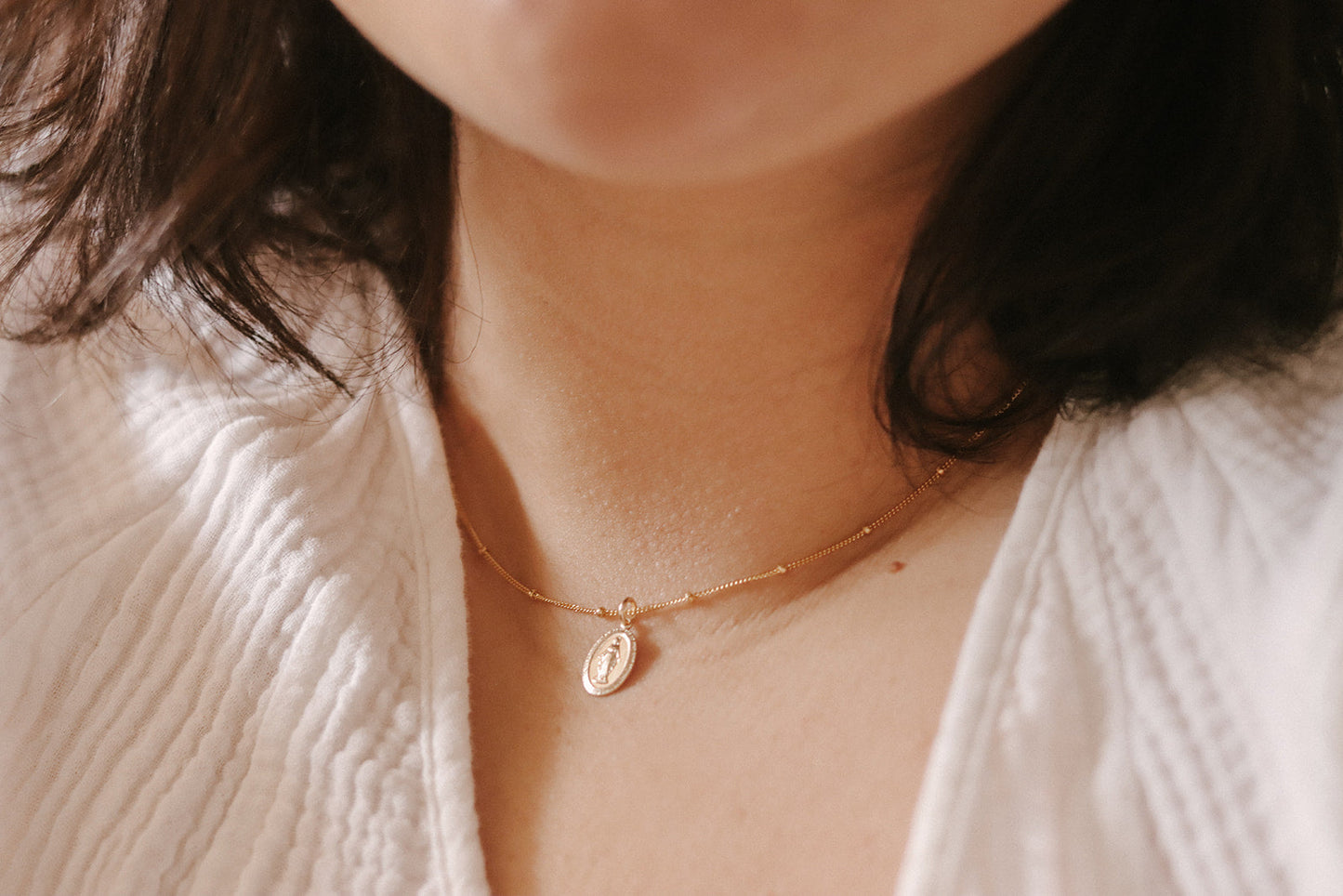 Dainty Miraculous Medal Necklace - Journeys of Faith