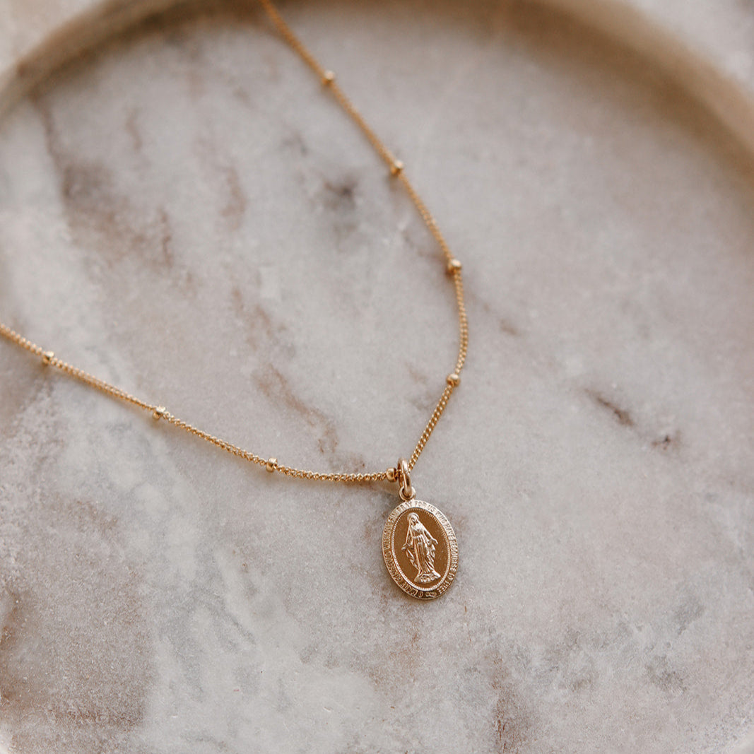 Dainty Miraculous Medal Necklace - Journeys of Faith