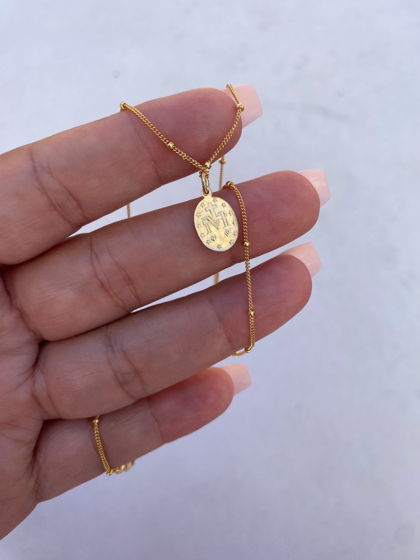Dainty Miraculous Medal Necklace - Journeys of Faith