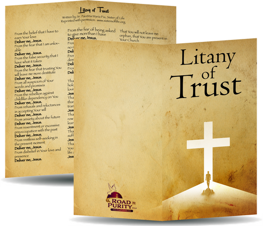Litany of Trust - Prayer Card / 3" x 6" folded (c) - Journeys of Faith