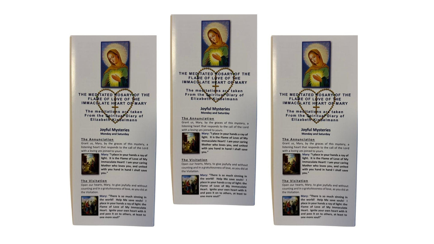 Meditated Rosary of the Flame of Love of. the Immaculate Heart of Mary Packages - Bob and Penny Lord Journeys of Faith