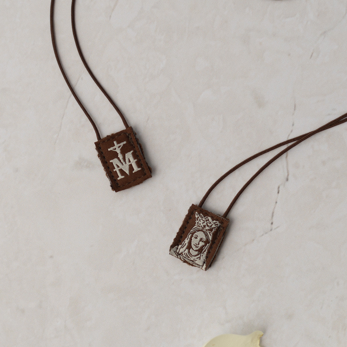 OLMC Mini | Our lady of Mt. Carmel Premium Brown Scapular - Journeys of Faith
