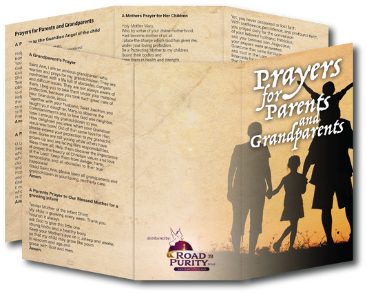 Prayers for Parents and Grandparents  - Prayer Card / 3" x 6" folded (c) - Journeys of Faith