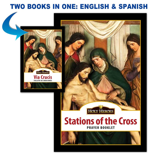 Stations of the Cross Prayer Booklet (Bi-lingual) - Journeys of Faith