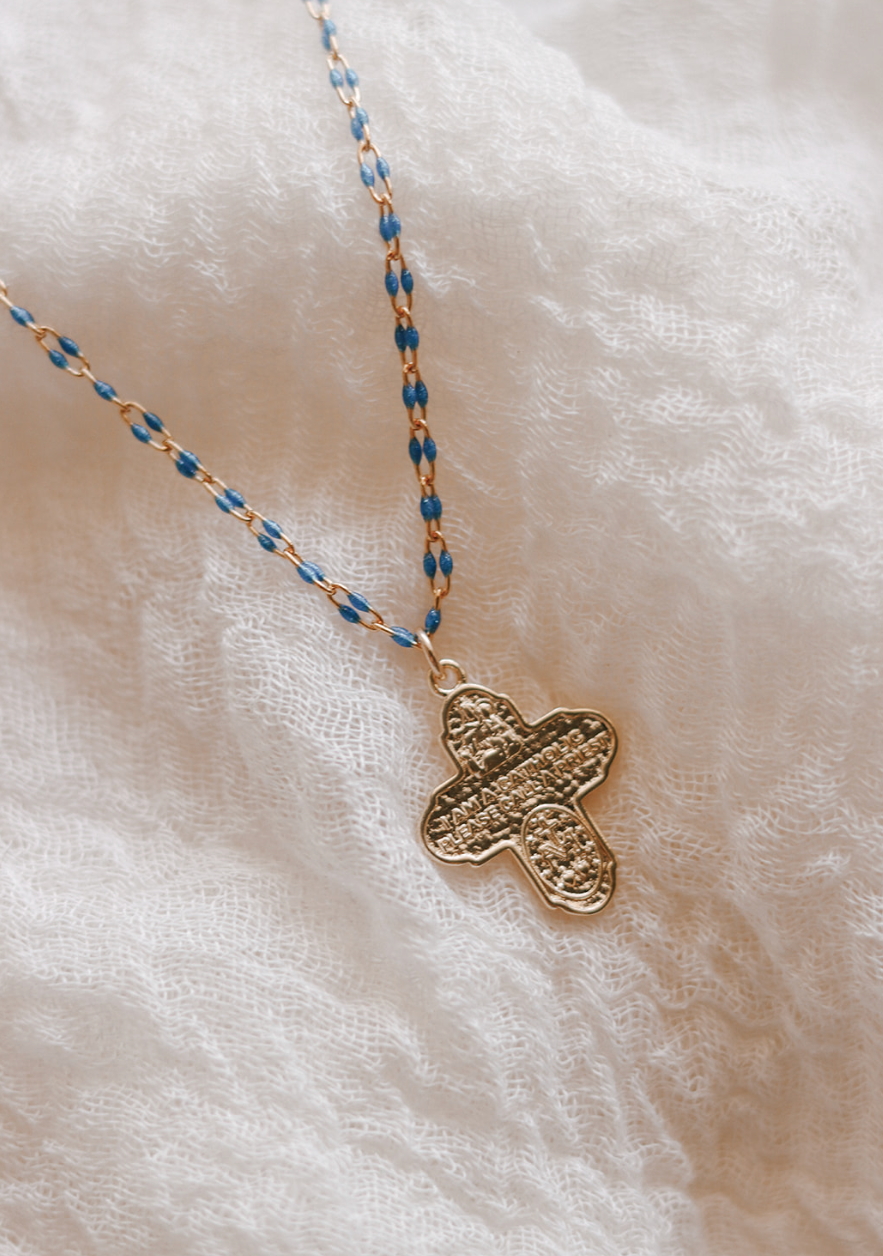 Four Way Cross Necklace - Grotto Chain - Journeys of Faith