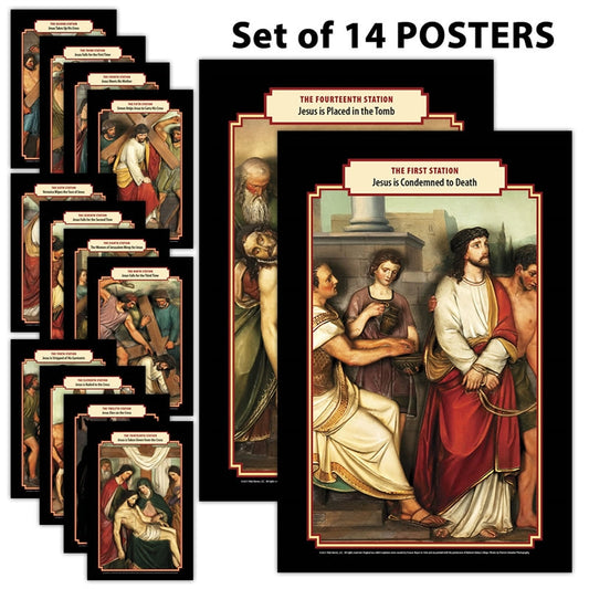 Stations of the Cross Heavy-duty Posters - Journeys of Faith