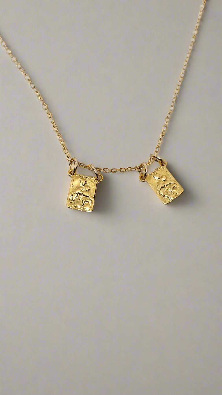 Gold Vermeil Scapular Necklace - Journeys of Faith