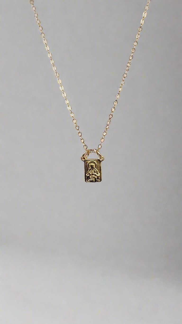 Gold Vermeil Scapular Necklace - Journeys of Faith