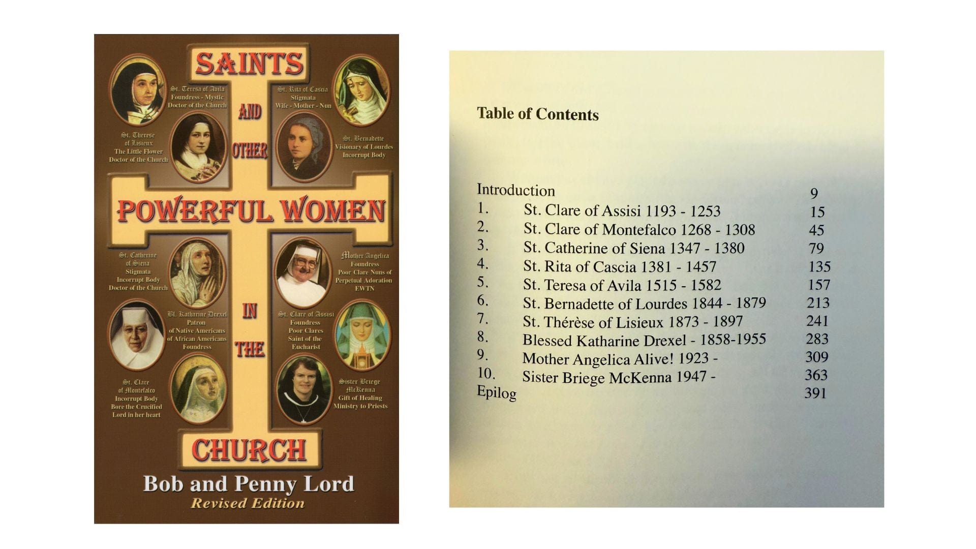 Saints and Other Powerful Women in the Church Book - Bob and Penny Lord Journeys of Faith