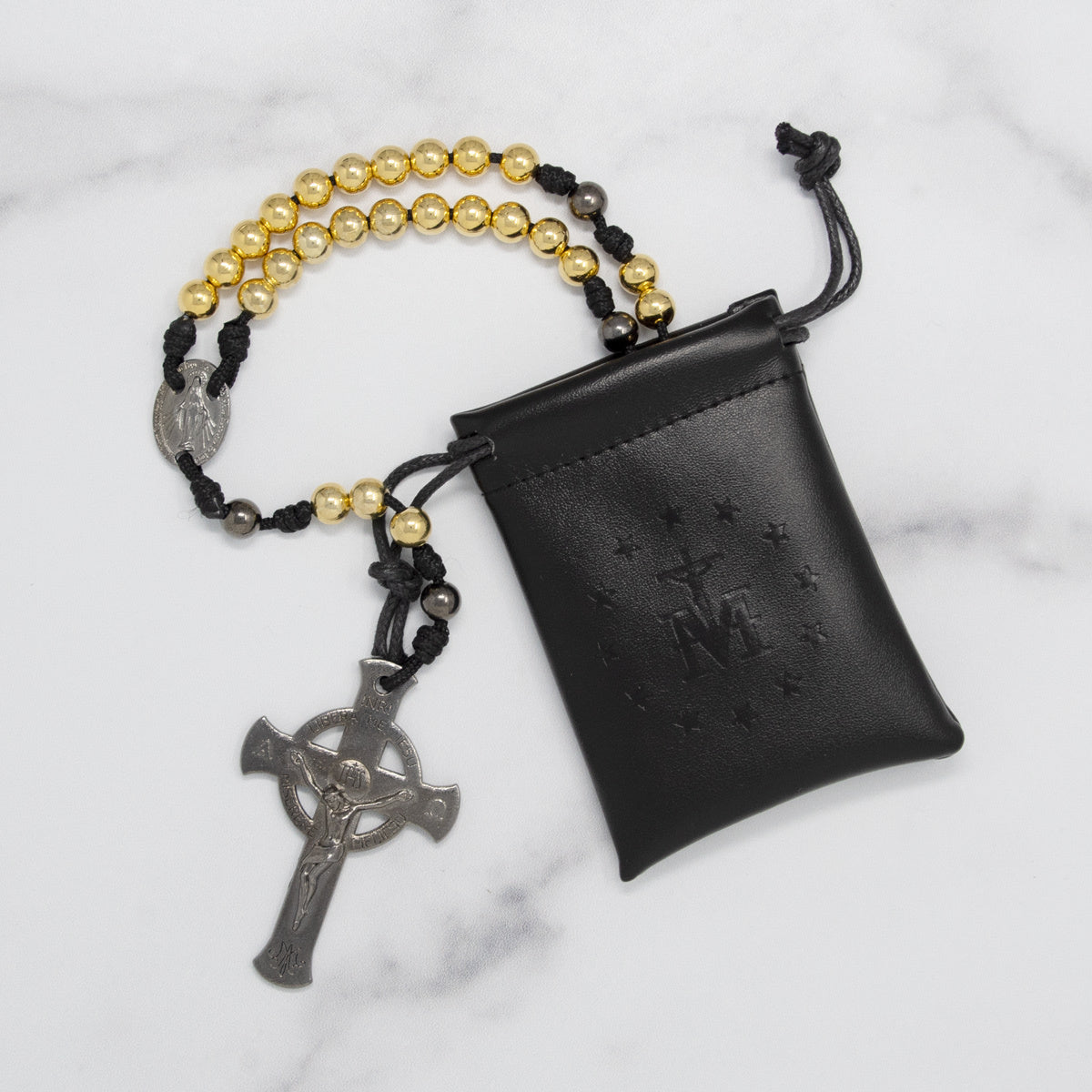 Gold Deliverance Cross Rosary - Journeys of Faith