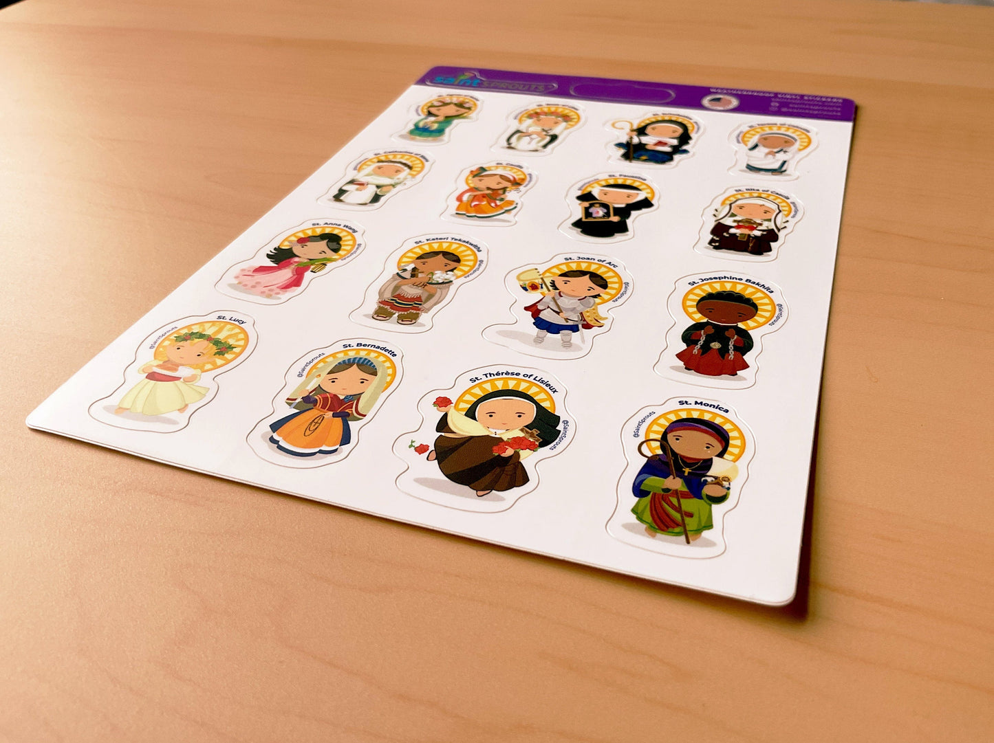 Female Saints Sticker Sheet / Girl Saints - Journeys of Faith
