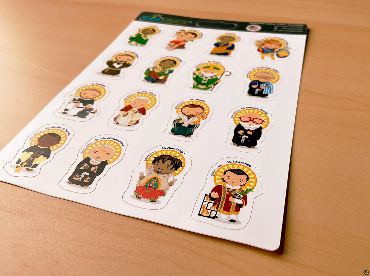 Male Saint Sticker Sheet / Boys Saints - Journeys of Faith