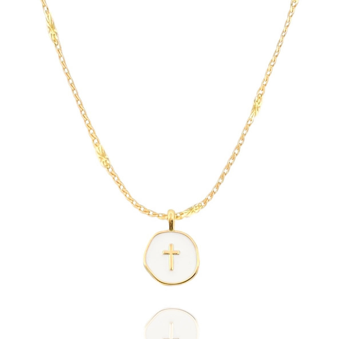 Agape Cross Necklace in Gold and Silver - Journeys of Faith
