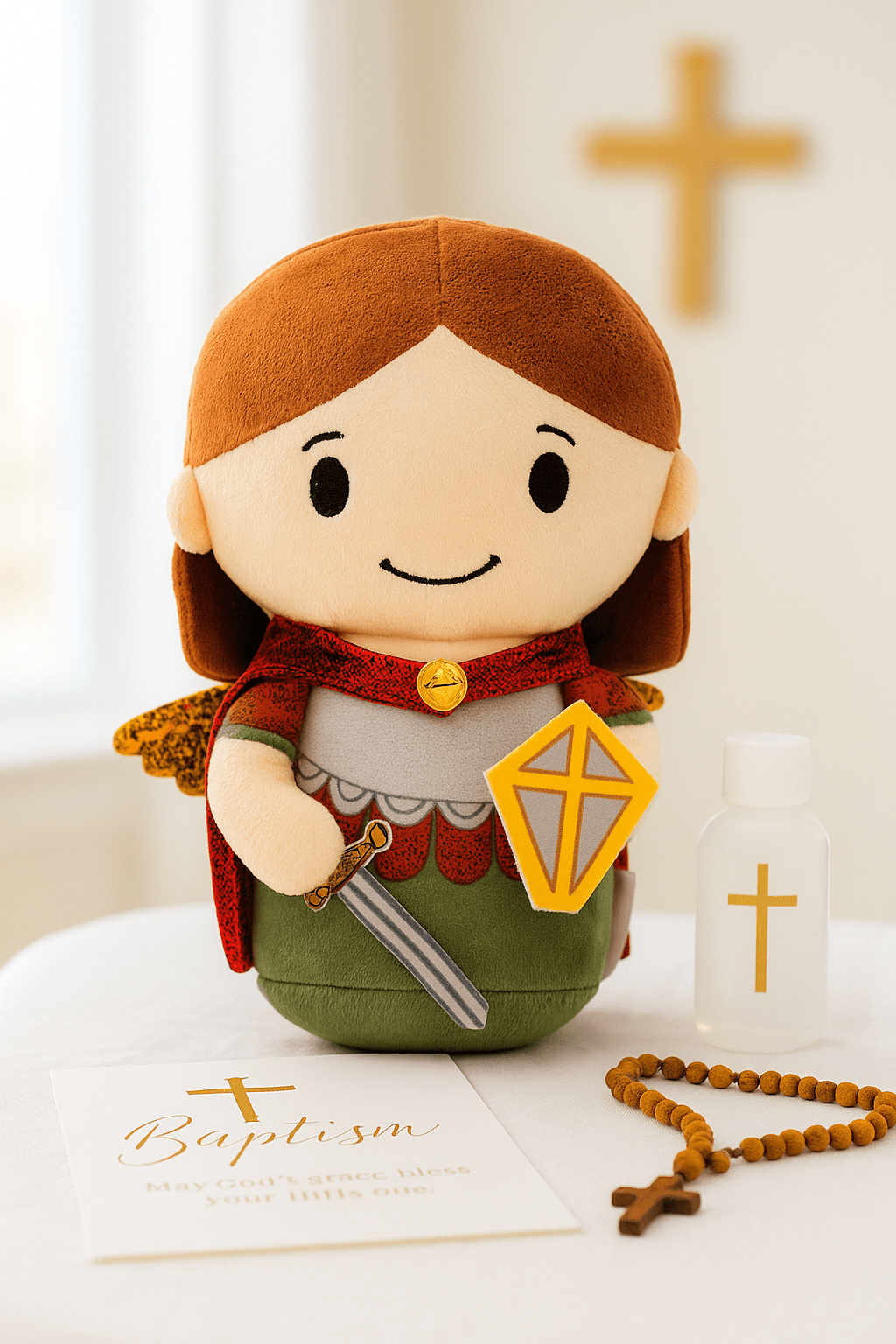 Saint Michael Archangel Catholic 8" Plush Doll — Divine Protection