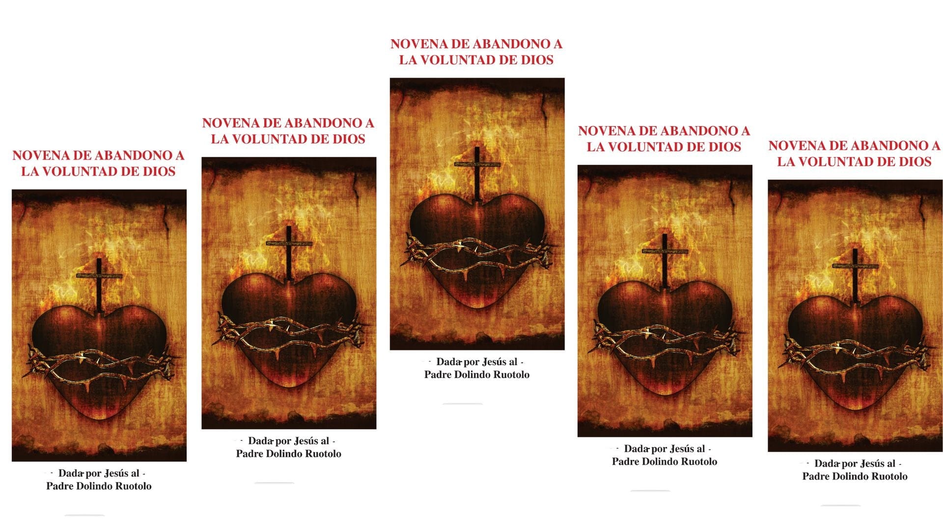 Novena de Abandono a La Voluntad De Dios Tarjeta de oración Espanol - Bob and Penny Lord Journeys of Faith